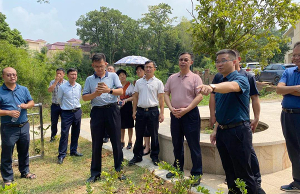廣東省生態(tài)環(huán)境廳、江西省生態(tài)環(huán)境廳考察調(diào)研我司農(nóng)村生活污水處理站